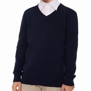 Navy V-Neck Sweater